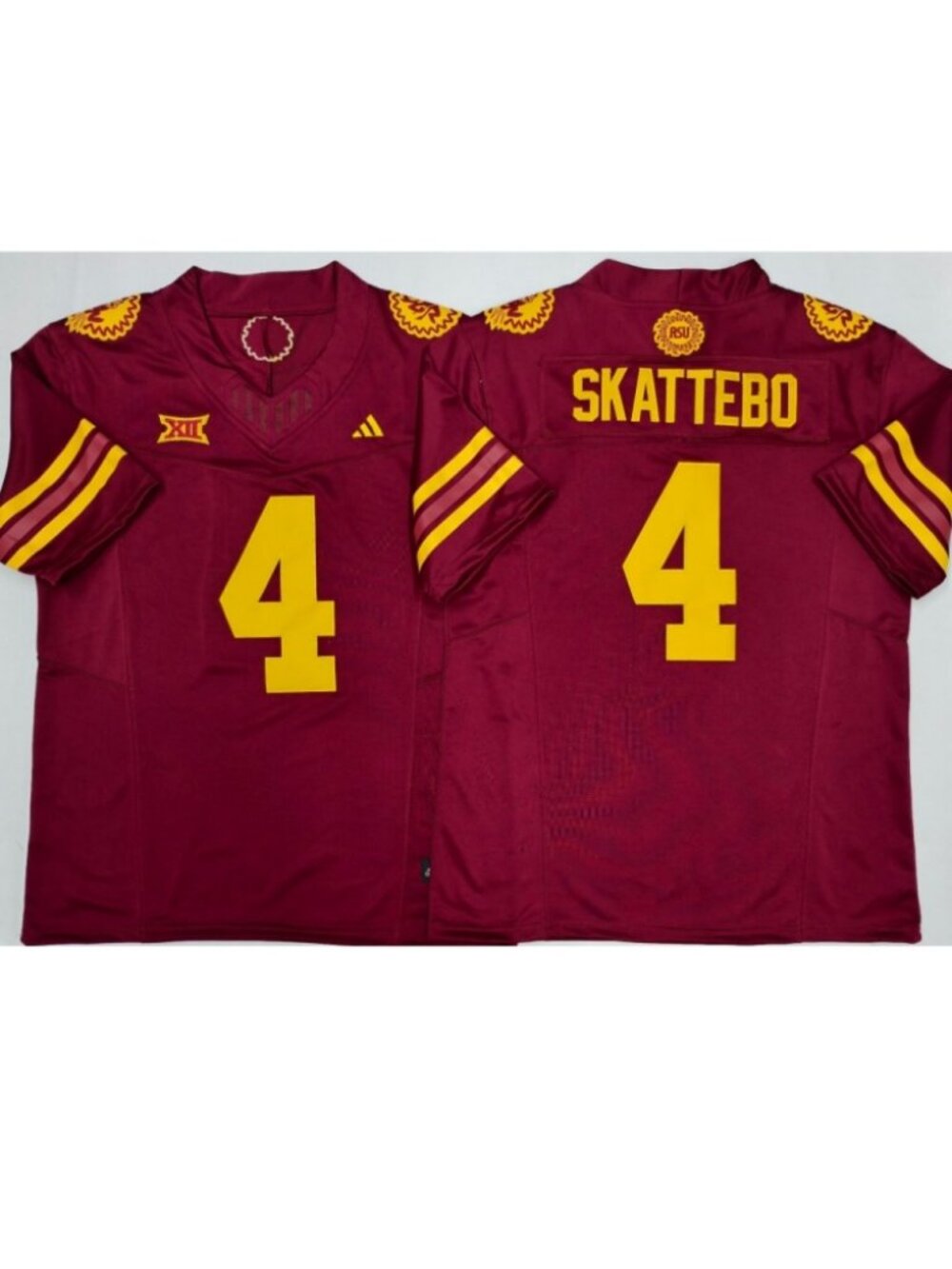 Choose for Youths Cam Skattebo Vapor Jersey Maroon Stitched Red